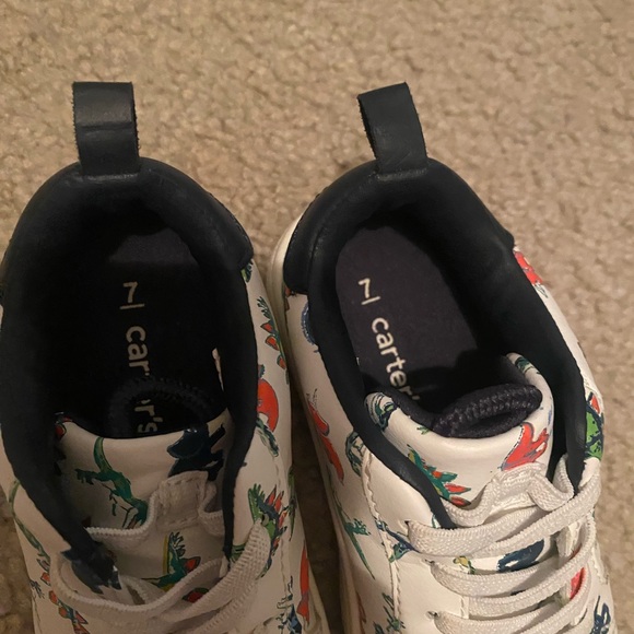 Carter's White Dinosaur Print Sneakers - Picture 2 of 2